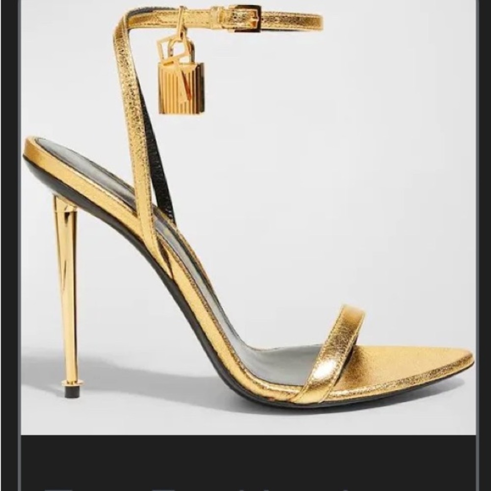 Gold Stiletto Heels